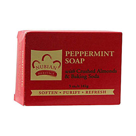 Nubian Heritage Bar Soap Peppermint - 5 oz,NUAGE LABS,OxKom