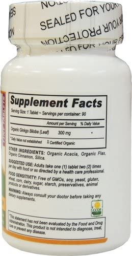 Deva Vegan Ginkgo Biloba - Organic 90 Tabs