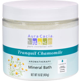 Aura Cacia Aromatherapy Mineral Bath Tranquility Chamomile - 16 oz