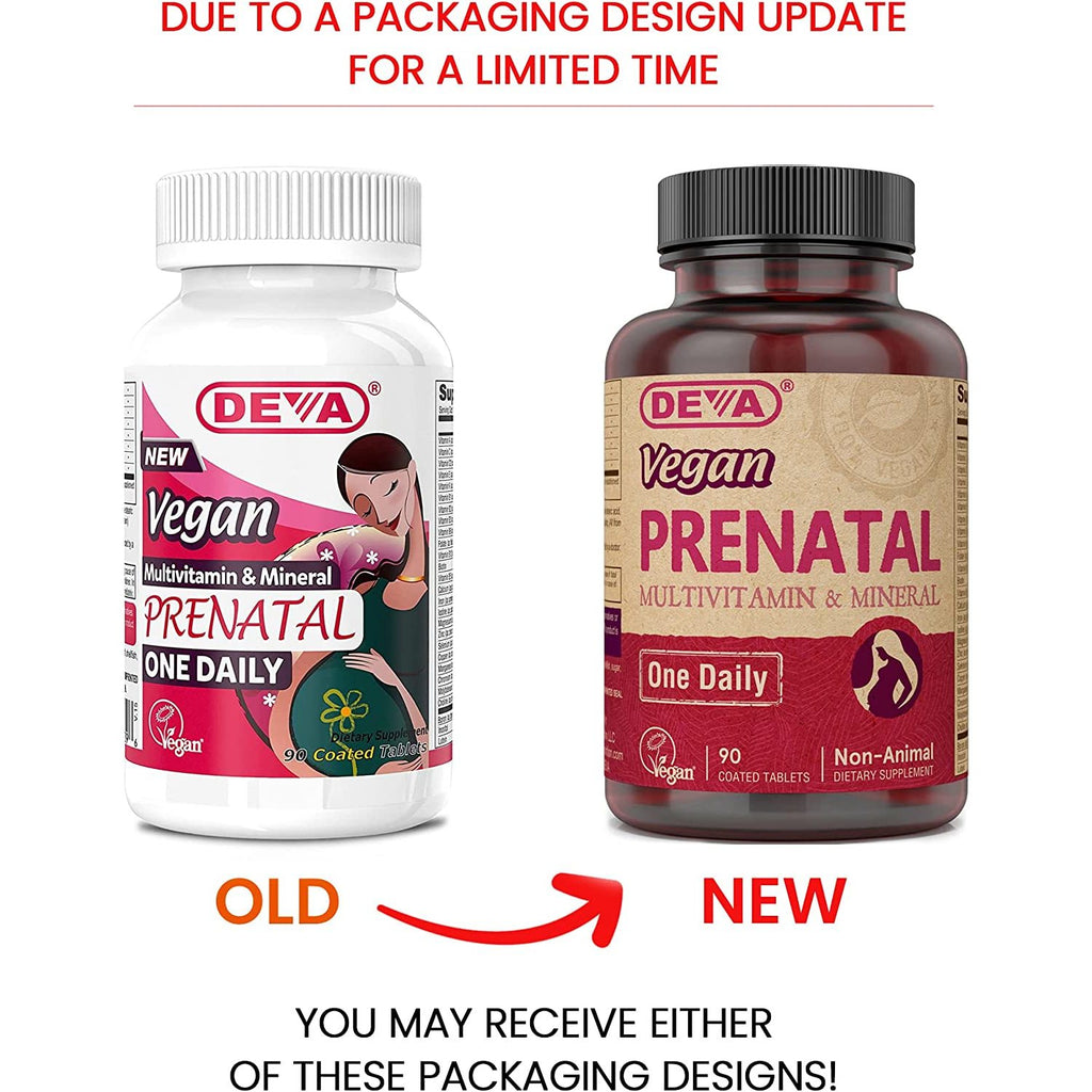 Deva Vegan Prenatal Multivitamin and Mineral - 90 Tablets,DEVA VEGAN VITAMINS,OxKom