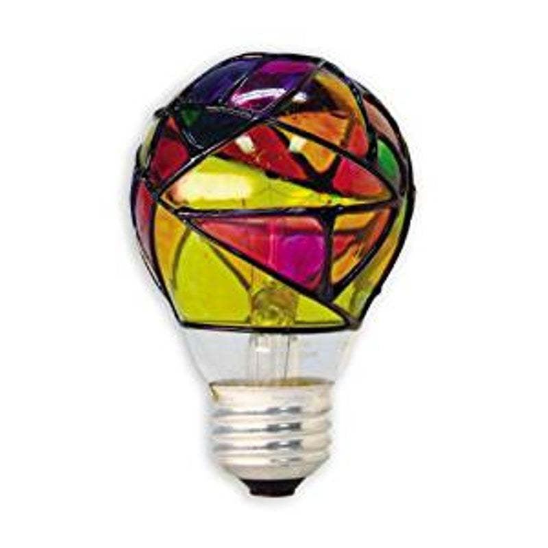 GE Lighting  Stained Glass 25 watts A19 Incandescent Bulb 380 lumens,Ge Lighting,OxKom