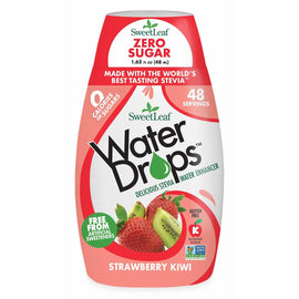 SWEET LEAF, WATER DROPS,STRAWBRY KIWI 1.62 OZ,SweetLeaf,OxKom