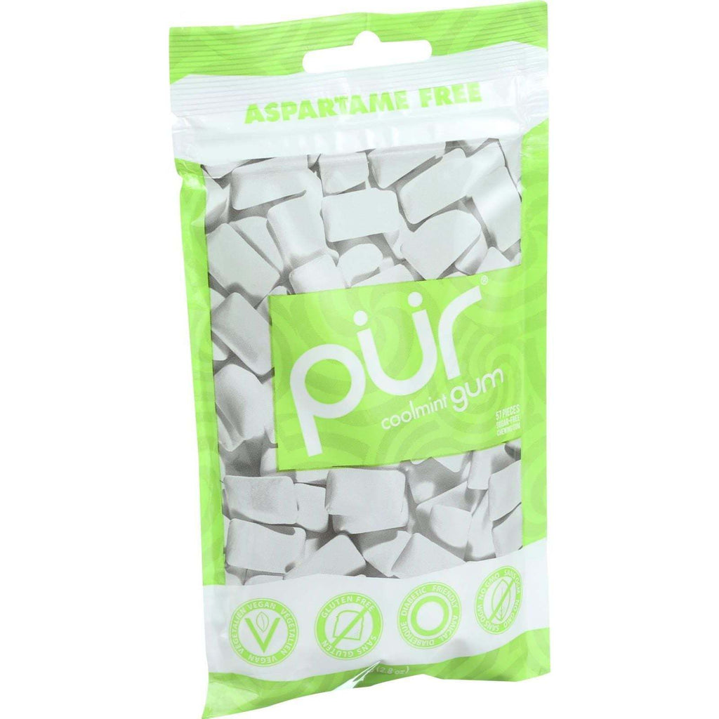 Pur Gum - Coolmint - Aspartame Free - 57 Pieces - 80 g -,PUR GUM,OxKom