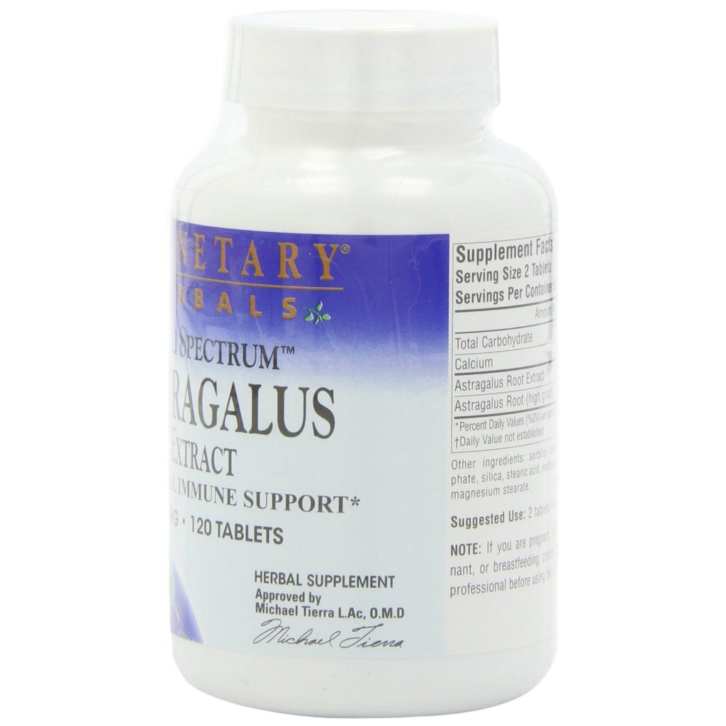 Planetary Herbals Astragalus Extract Full Spectrum 500 mg 120 Tab,Planetary Herbals,OxKom