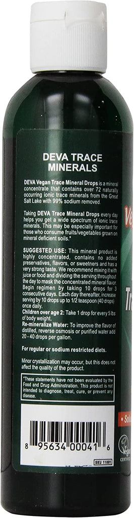 Deva Vegan Ionic Trace Mineral Drops - 8 fl oz
