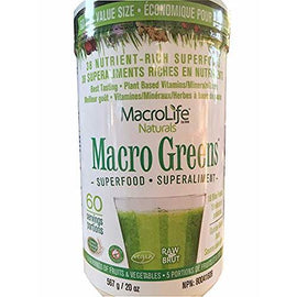 MACROLIFE NATURALS, MACRO GREENS 20 OZ,MACRO LIFE NATURALS,OxKom