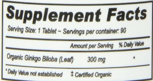 Deva Vegan Ginkgo Biloba - Organic 90 Tabs