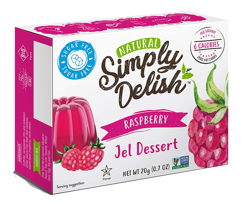 SIMPLY DELISH, JEL DSRT,RASPBERRY .7 OZ