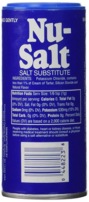 NU SALT, NU-SALT 3 OZ