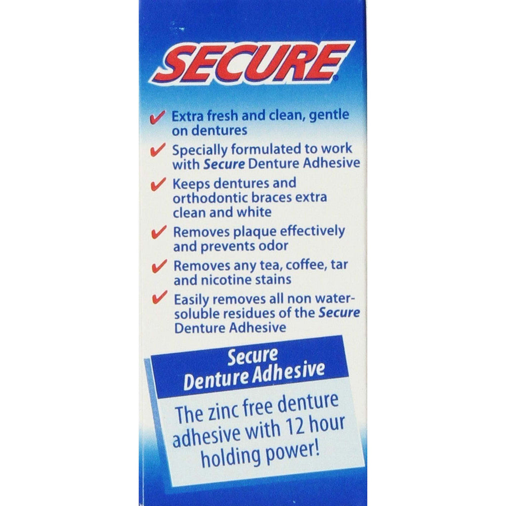 SECURE Denture Adhesive Denture Cleanser - 32 Tablets,SECURE DENTURE ADHESIVE,OxKom