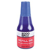 2000 PLUS Self-Inking Refill Ink, Blue, .9 oz Bottle,CONSOLIDATED STAMP,OxKom