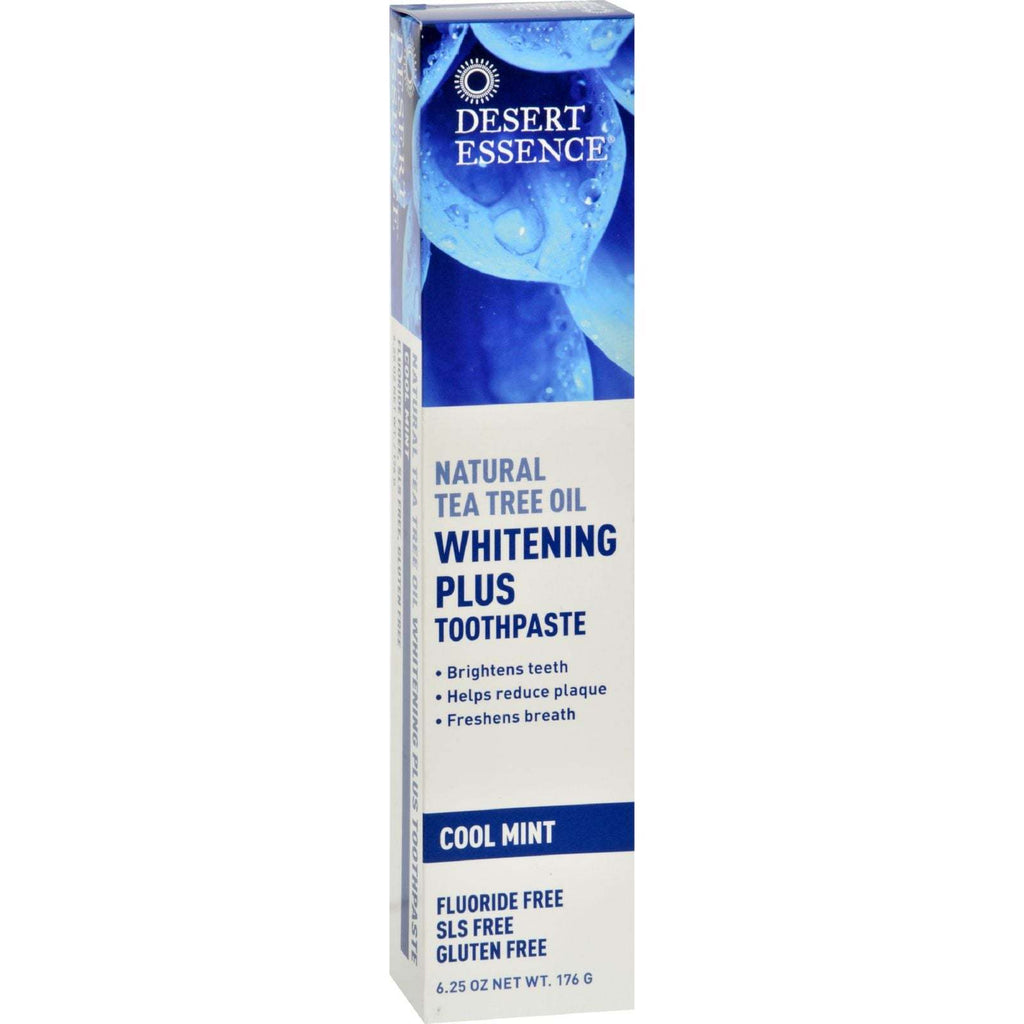 Desert Essence Toothpaste - Tea Tree Whitening Mint - 6.25 oz,DESERT ESSENCE,OxKom