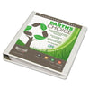 Earth's Choice Biodegradable Angle-D Ring View Binder, 1" Capacity, White