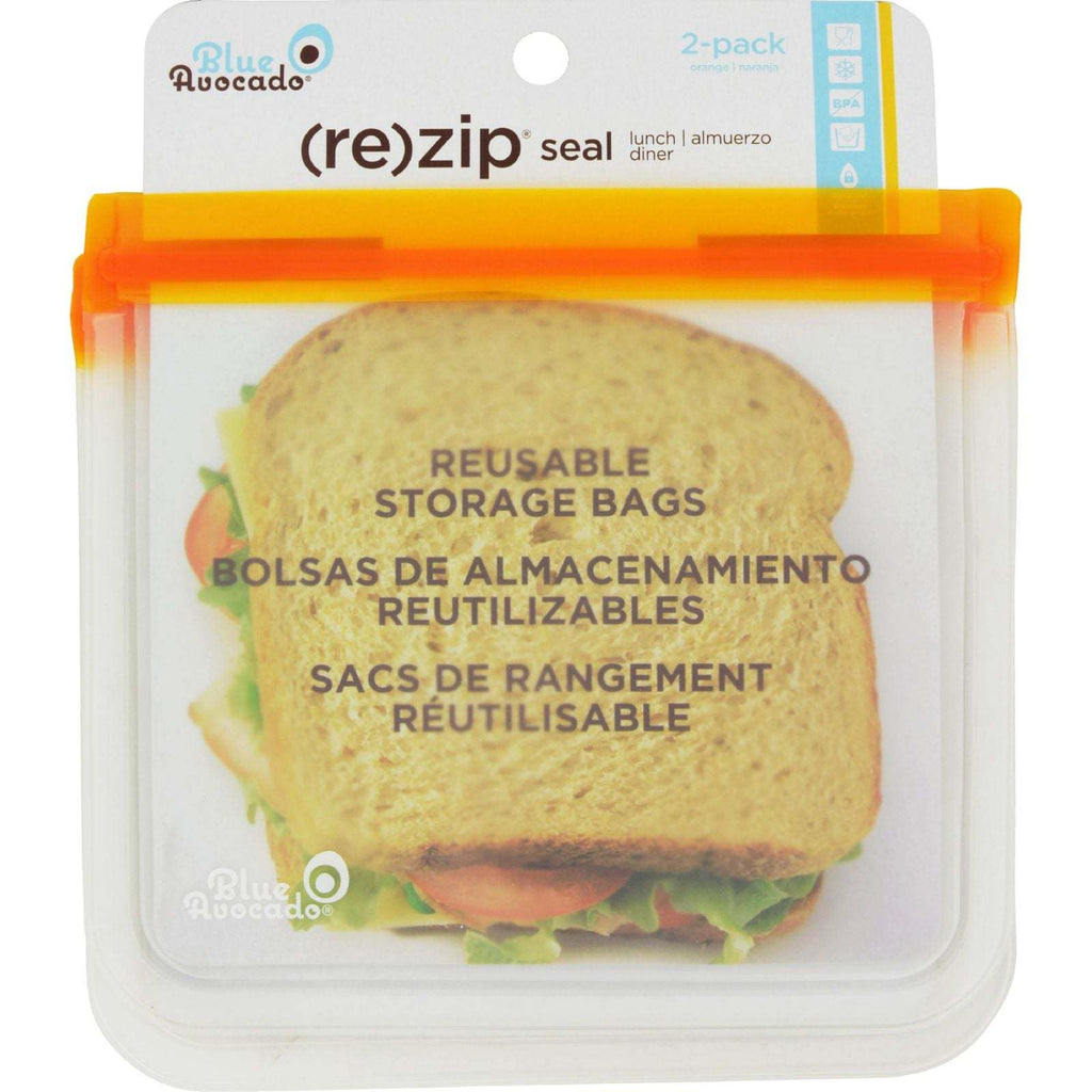 Blue Avocado Lunch Bag - Re-Zip Seal - Orange -,BLUE AVOCADO,OxKom