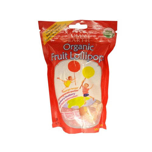 Yummy Earth Organic Lollipops Assorted Flavors - 3 oz -,YUMEARTH ORGANICS,OxKom