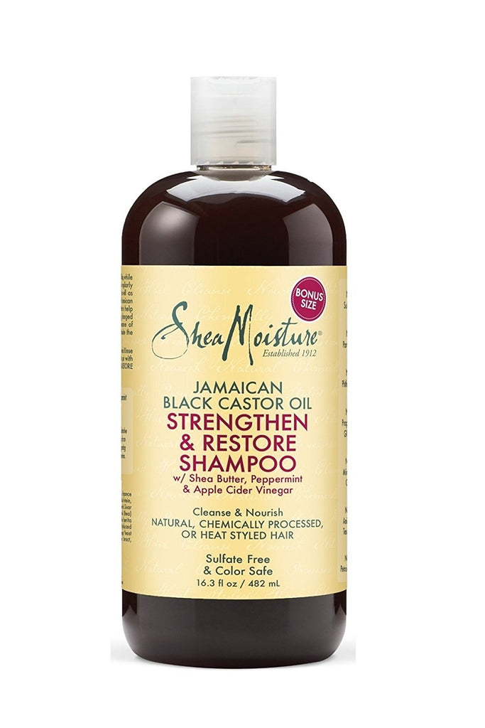 Shea Moisture Jamaican Black Castor Oil Shampoo, 16.3 Ounce  new