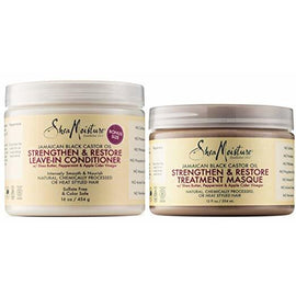 Treatment Masque, 12 Ounce  Strengthen & Restore Leave-In Conditioner, 16 Ounce,SheaMoisture,OxKom