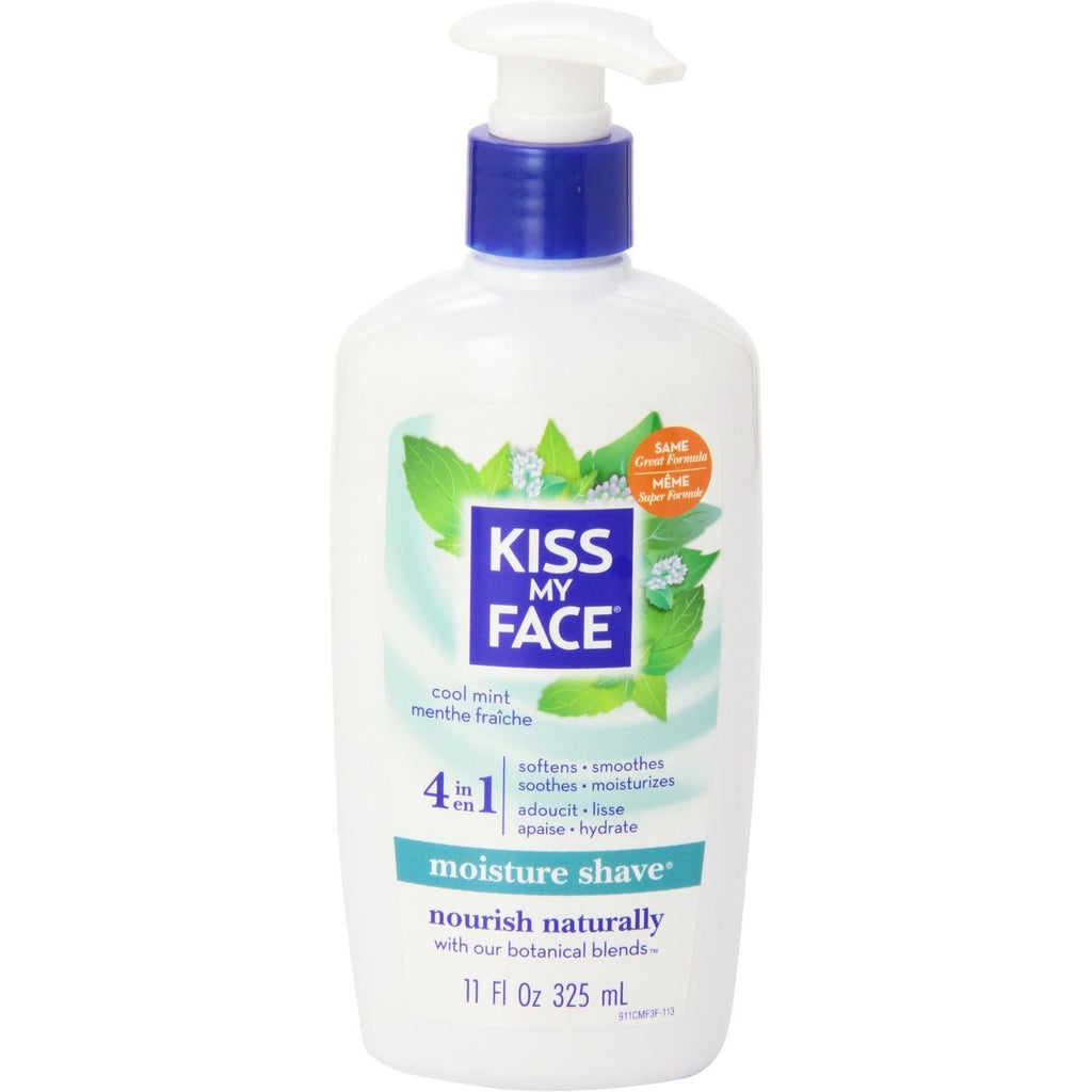 Kiss My Face Moisture Shave Cool Mint - 11 Fl Oz,KISS MY FACE,OxKom