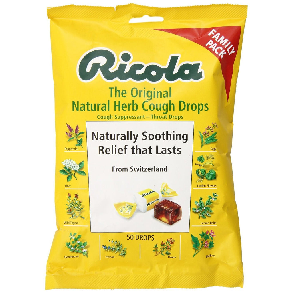 Ricola Big Bag Original Natural Herb Cough Drops 50-Count Bags,RICOLA,OxKom