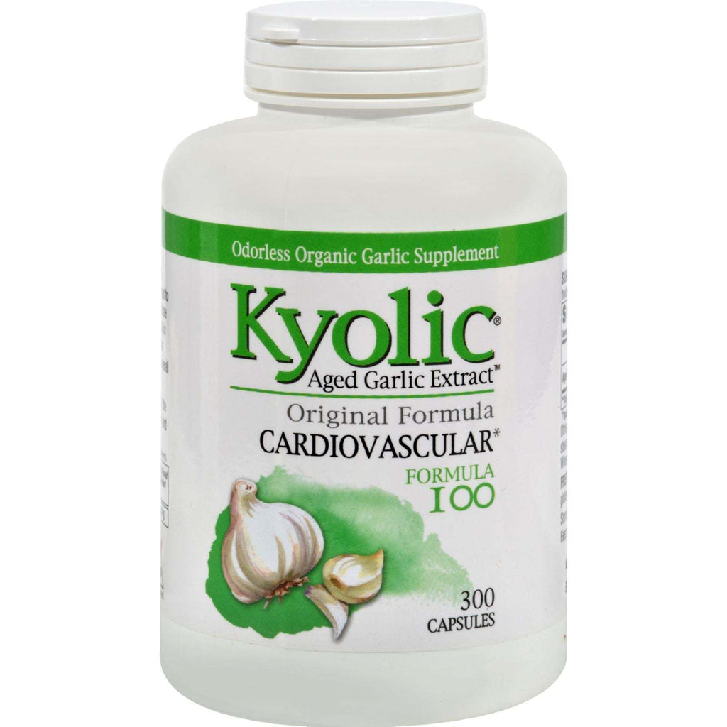 Kyolic Aged Garlic Extract Cardiovascular Original Formula 100 - 300 Capsules,KYOLIC,OxKom