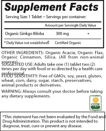 Deva Vegan Ginkgo Biloba - Organic 90 Tabs