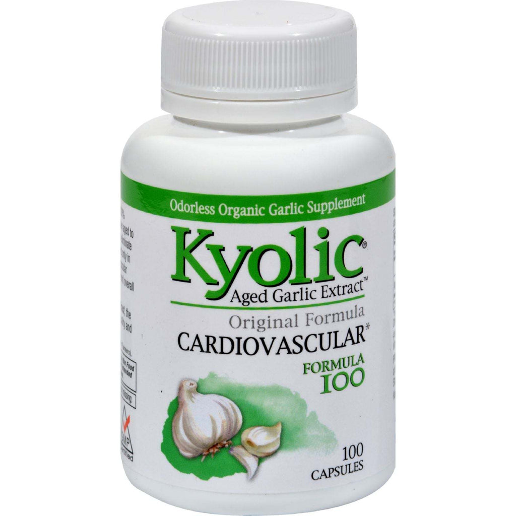 Kyolic Aged Garlic Extract Hi-Po Cardiovascular Original Formula 100  100 Caps,Kyocera Industrial Cer,OxKom