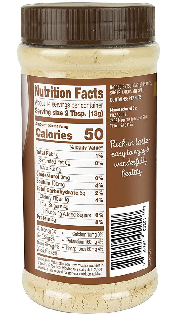 Pb2  Powdered Peanut Butter With Chocolate - 6.5 Oz