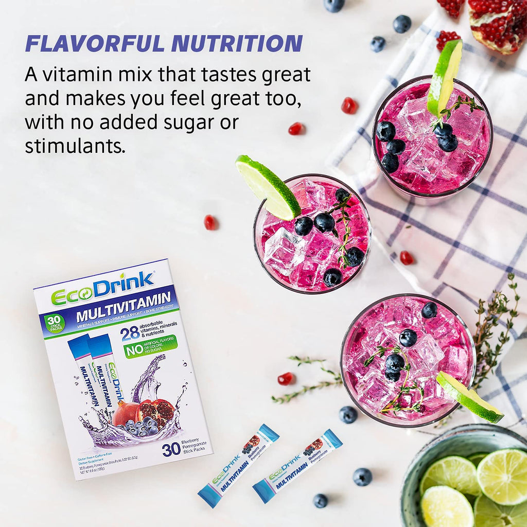 EcoDrink Original Refill - Blueberry/Pomegranate - 30 CT