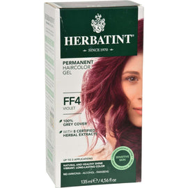 Herbatint Permanent Herbal Haircolour Gel FF4 Violet - 1 Kit,HERBATINT,OxKom