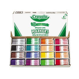 CRAYOLA, Classpack Markers, Broad Point 16 Assorted Colors,Binney & Smith Inc,OxKom