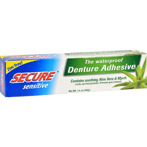 SECURE Sensitive Denture Adhesive - 1.4 oz,SECURE DENTURE ADHESIVE,OxKom