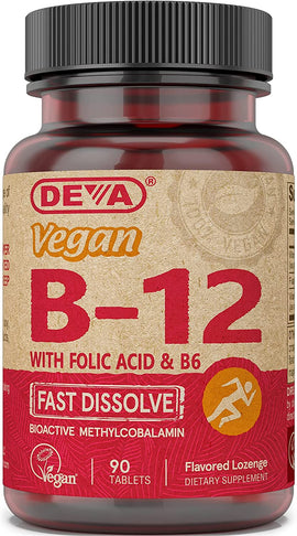 Deva Vegan B12 Sublingual - 90 Sublingual Tablets 2 Pack