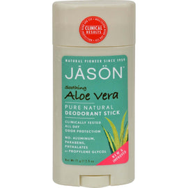 Jason Deodorant Stick Pure Natural Aloe Vera - 2.5 oz,JASON NATURAL PRODUCTS,OxKom