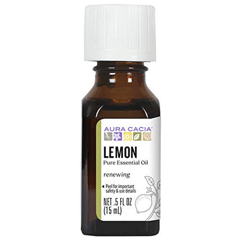 Aura Cacia Essential Oil - Lemon - 0.5 fl oz