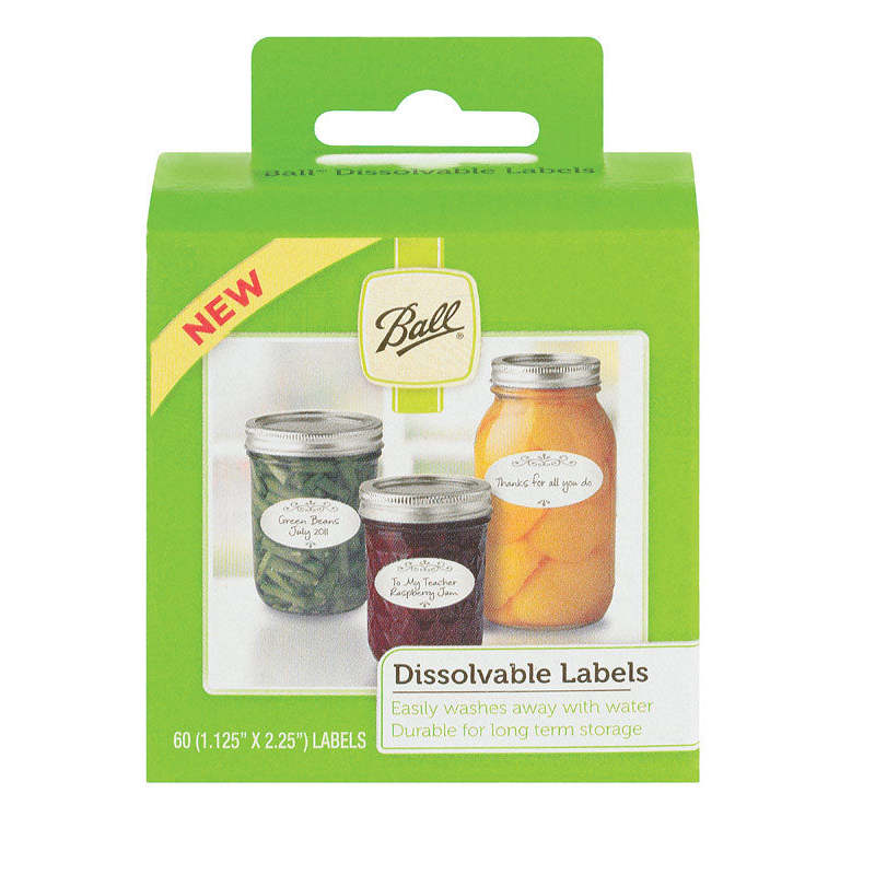 Ball 0 Dissolvable Food Canning Jar Labels Use on Glass or Lid #10734,BALL,OxKom