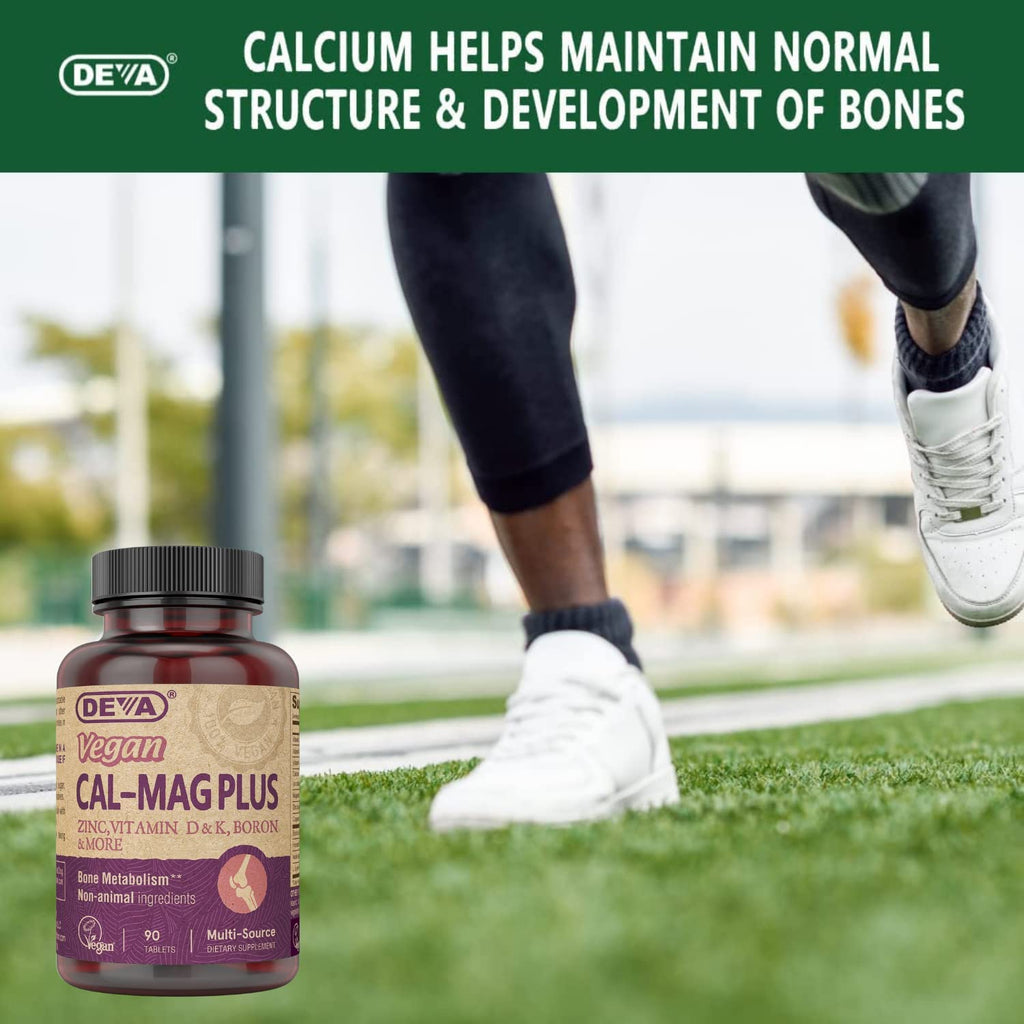Deva Vegan Cal-Mag Plus - 90 Tablets 2 Pack