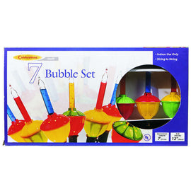 Celebrations  C7  Bubble  Light Set  Multicolored  7 ft. 7 lights,ACE,OxKom
