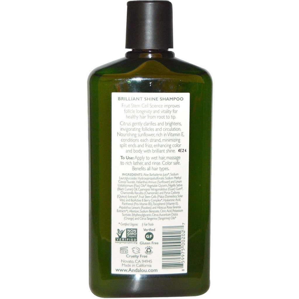 Andalou Naturals Brilliant Shine Shampoo Sunflower And Citrus - 11.5 Fl Oz,ANDALOU NATURALS,OxKom