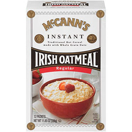 McCann's Irish Oatmeal Instant Oatmeal, Regular - Case of 12 - 11.85 oz.