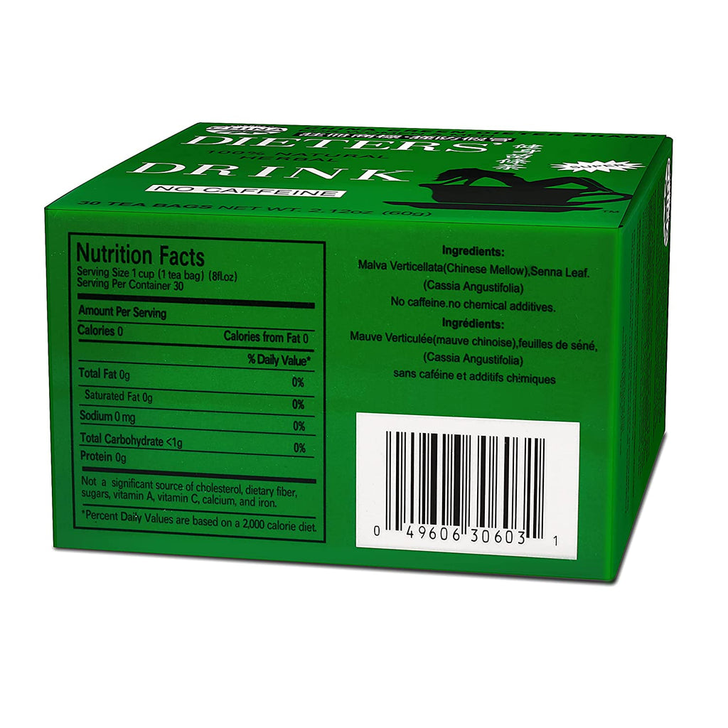 Uncle Lee'S China Green Dieters Tea Caffeine Free For Women & Man 30 Bags X3