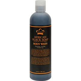 Nubian Heritage African Black Soap Body Wash and Scrub - 13 fl oz,NUBIAN HERITAGE,OxKom
