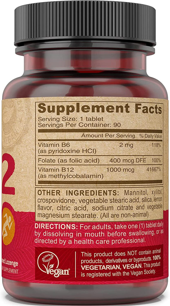 Deva Vegan B12 Sublingual - 90 Sublingual Tablets