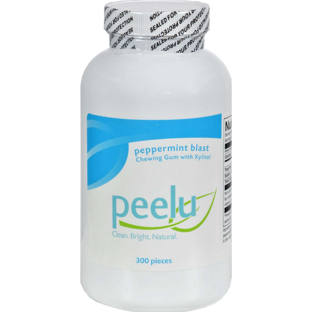 Peelu Chewing Gum - Peppermint Blast - 300 Count,PEELU,OxKom