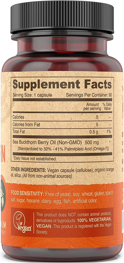 Deva Vegan Vitamins Sea Buckthorn Oil - 90 Vcaps