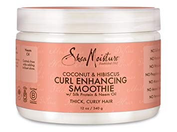Shea Moisture Coconut & Hibiscus Set Curl & Shine Shampoo & Enhancing Smoothie