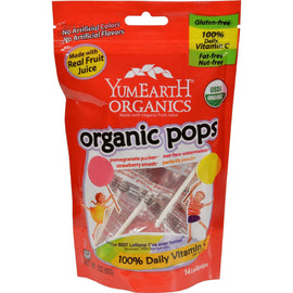 Yummy Earth Organic Lollipops Assorted Flavors - 3 oz -,YUMEARTH ORGANICS,OxKom