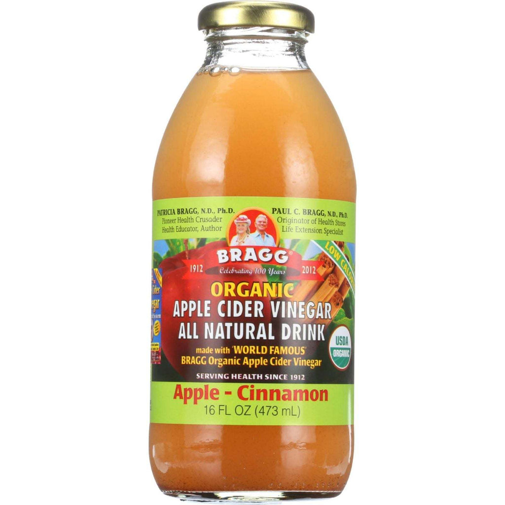 Bragg Apple Cider Vinegar Drink - Organic - Apple-Cinnamon - 16 Oz,BRAGG,OxKom