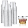 100 Pack Silver Rimmed Plastic Cups, 9 oz Disposable Plastic Glasses, Silver Glitter with a Silver Rim, Elegant Party Cups for Champagne, Wine, Cold Drinks, Tea, Punch, Juice, Soda