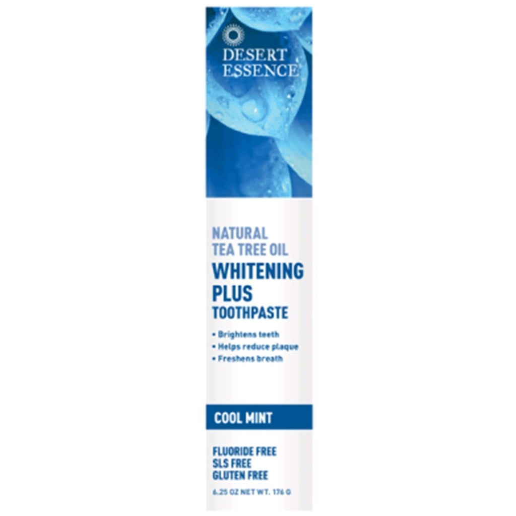 Desert Essence Toothpaste - Tea Tree Whitening Mint - 6.25 oz,DESERT ESSENCE,OxKom