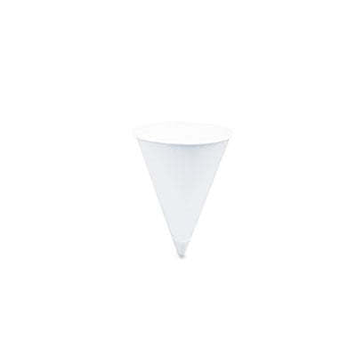 Cone Water Cups, Cold, Paper, 4oz, White,SOLO CUPS,OxKom
